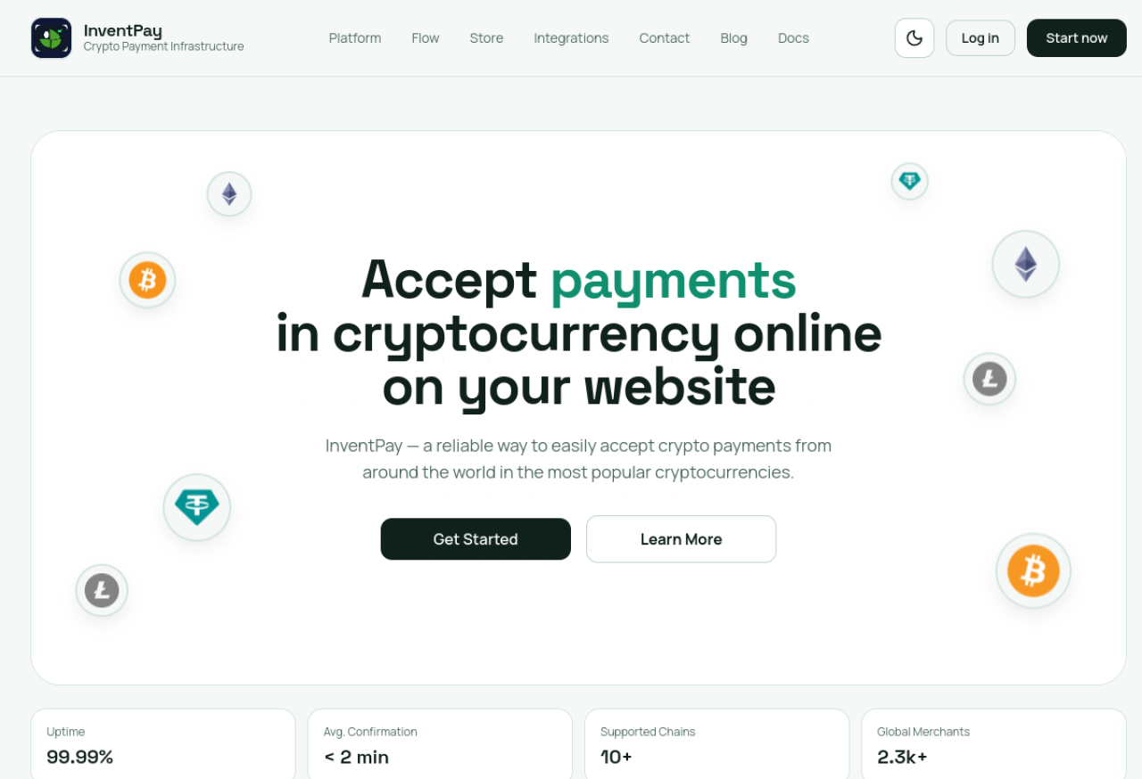InventPay product interface